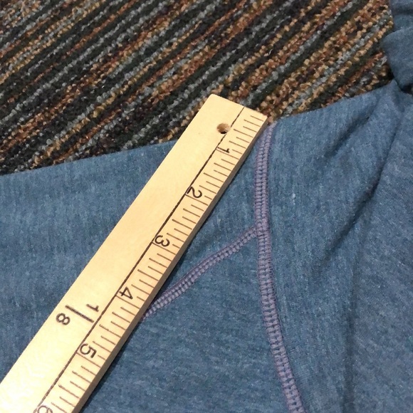 [ATHLETA] Funnel Cowl Neck Blue Pullover Sweater Sweatshirt - Picture 10 of 10